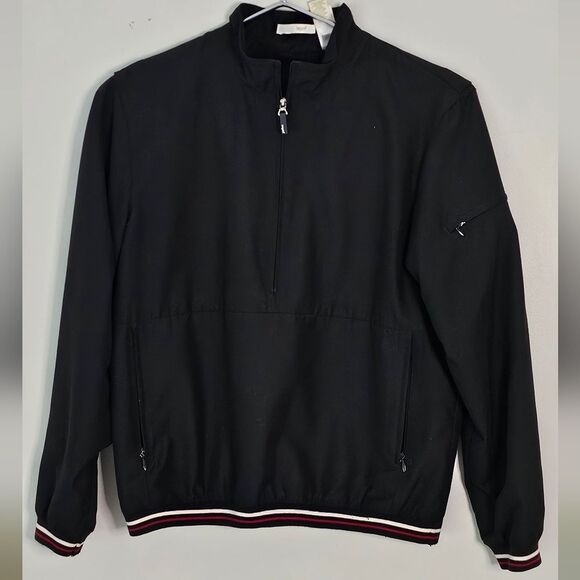 Liz Golf Black Half-Zip Pullover Jacket with Pockets. Size S. - Picture 1 of 5